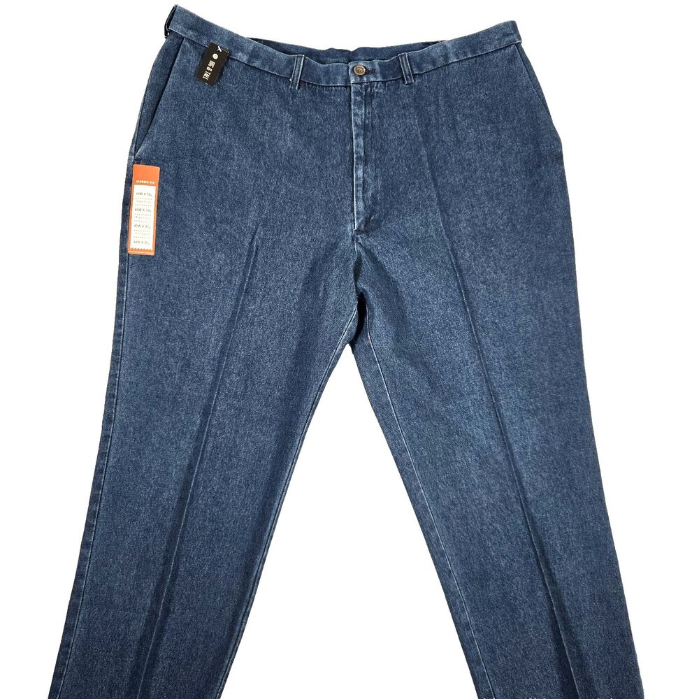 Haggar Denim Chinos Flat Work To Weekend Classic Fit Mens Jeans 44x30 New
